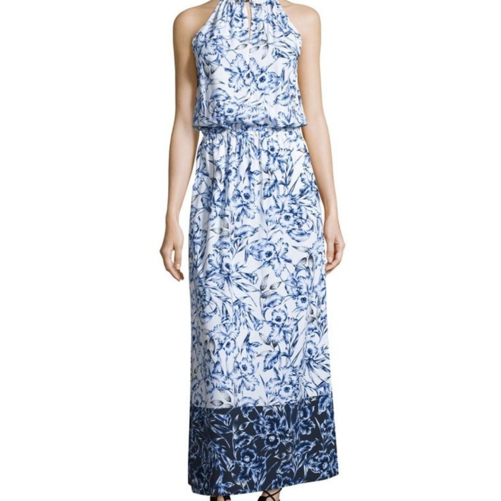 2 for $60🌺  Tommy Bahamas White and Blue Long Maxi Dress